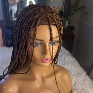Elegant Brown Braided Wig